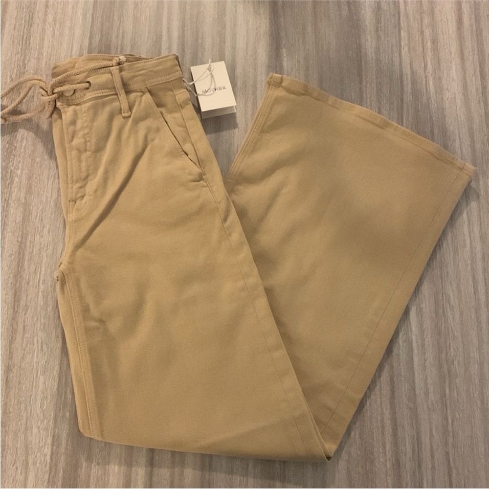 MOTHER Women's Tan Wide-Leg Jeans - Picture 4 of 12